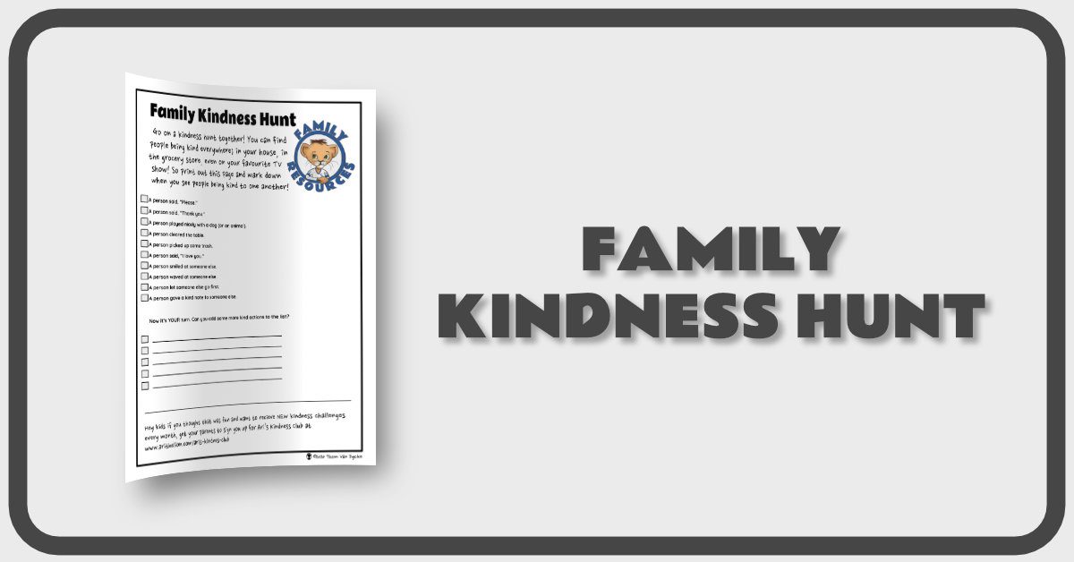 Family Kindness Hunt Banner